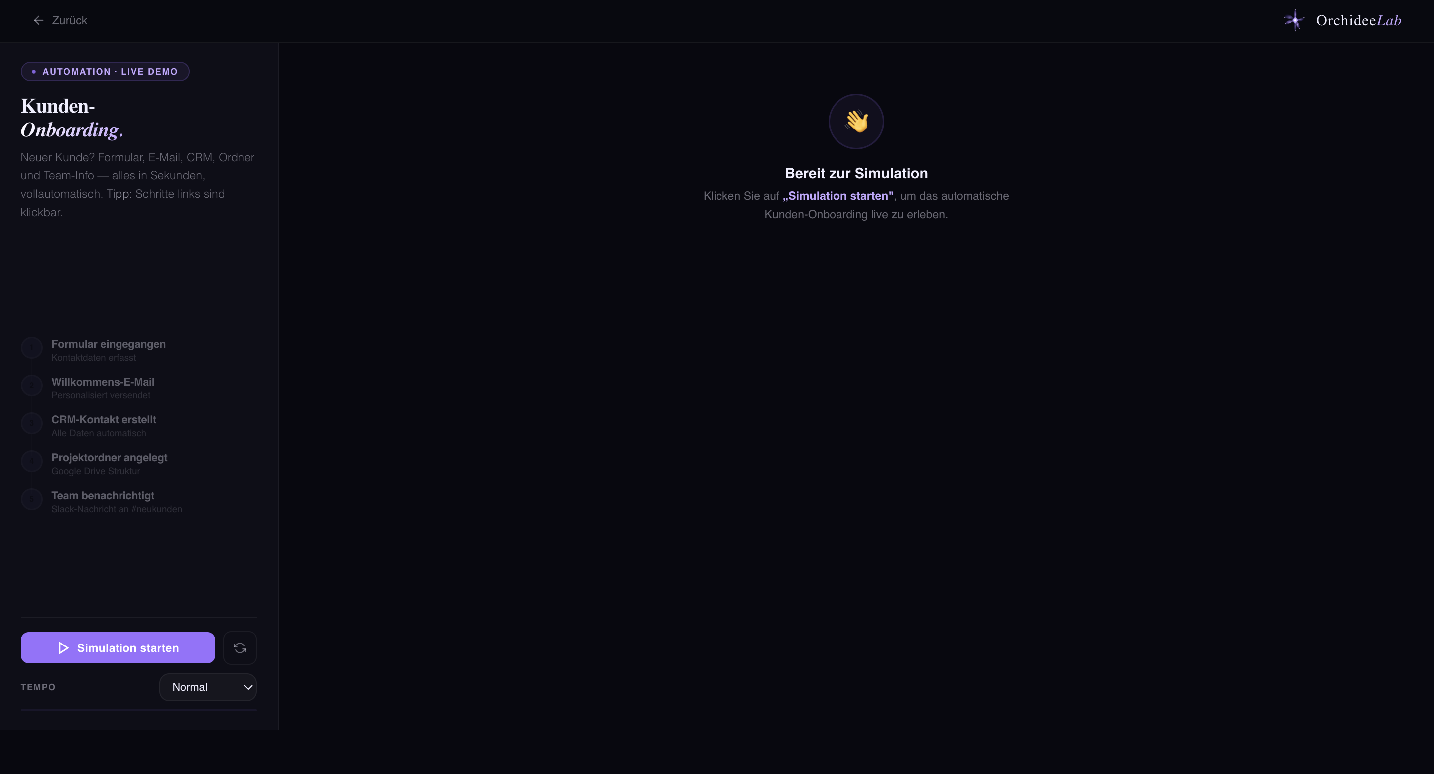 Kunden-Onboarding Preview